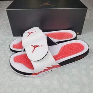 Jordan Hydro V Retro Men's White Red Slides Sandal